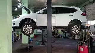 NISSAN ROGUE Замена масла в межосевом редукторе. 4Х4