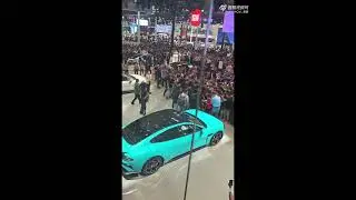 Xiaomi booth steels the spotlight at Beijing Auto Show. Madness during the opening day be like: