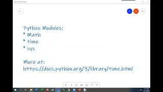 ECS22  -  Python Built-in Modules