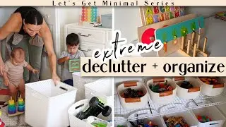 TODDLER TOY Organization HACKS | Declutter & Purging Kids Toys