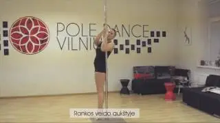 STRADDLE | Pole dance tutorial | Pole dance pamoka