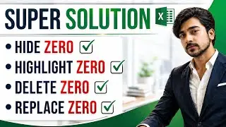 Hide Zero Value in Excel | Remove Zero in Excel Formula | Highlight Zero in Excel |