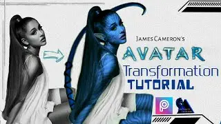 James Cameron's Avatar transformation tutorial,by only using Picsart,By Davinci's creations.