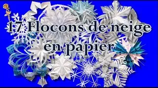 17 Flocons de neige en papier avec SvetEr