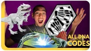 Jurassic World Facts Codes - Indominus Rex, Dimetrodon, Plesiosaur - Jurassic World Toys Part 5