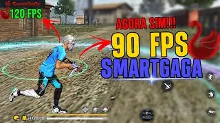 SMART GAGA COM 90 FPS CRAVADO NO FREE FIRE MELHOR QUE QUALQUER EMULADOR!