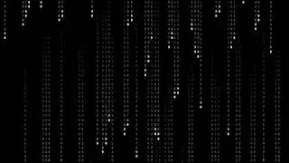 Чёрно-белые падающие цифры матрица видеофон,футаж / background, futage matrix