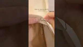 10 stitches you need to know - how to start a stitch 