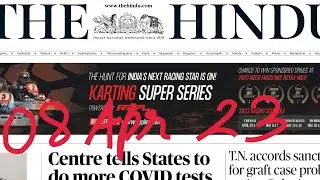 08 April 2023 The Hindu Newspaper Analysis