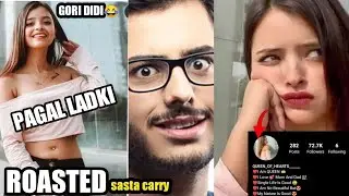 Pagal Ladki Roasted 😂|| #4sidenoob#carryminati#pagalladrki#roast