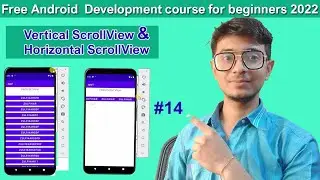 horizontal and vertical scrollview in android || Android Free Course ||  codewithbhai || zulfikar