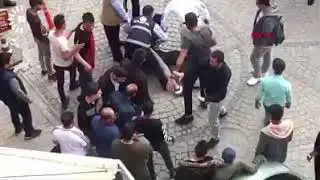 Zabıta, dilenciye ‘vurun’ dedi, çevredekiler linç etmeye kalktı