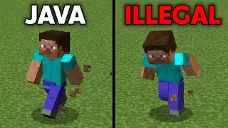 Java vs Secret movement animation in Minecraft