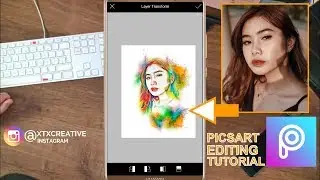 PICSART TUTORIAL EDITING - COLOR SPLASH EFFECT With XTX Tutorial