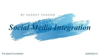 Social Media Integration Task#2  #GRIPNOVEMBER21 #TheSparksFoundation #BankingMobileApp