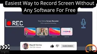 Record Screen WITHOUT Any Software for FREE| Best FREE Screen Recorder without Downloading Anything