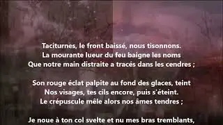 Taciturnes, le front baissé, nous tisonnons - Charles Guérin lu par Yvon Jean