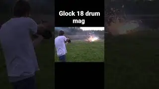 Glock 18 shooting drum mag #weapons #glock #shooting #pistol #gun #fpsrussia