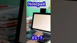 How to Insert time and date in Notepad 