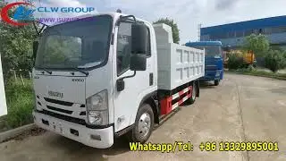 Isuzu 120HP 5cube 5 tons dump tipper truck factory wholesale price for sale