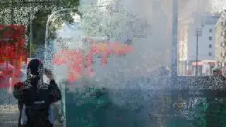 Blockade an der  Deutzer Brücke (Pro Köln Kongress)