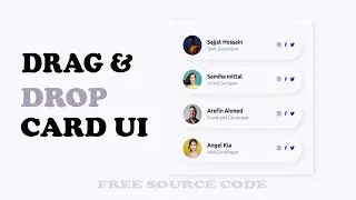 Drag and Drop Card Using HTML CSS And JavaScript