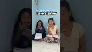 Disuruh belajar malah main hp 