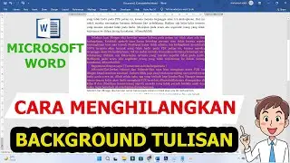 cara menghilangkan background tulisan di word