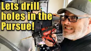 Drilling holes in an InTech Flyer Pursue! Easy Trailer RV Modification