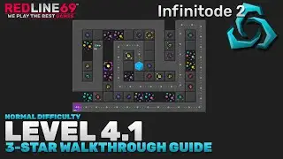 Infinitode 2 | Level 4.1 - Normal Difficulty | 3-Star Guide | Redline69 Games