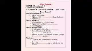 Driver Support part 1 Actual listening 