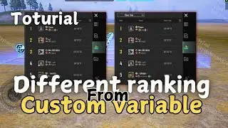 different ranking from custom variable | custom variable | PUBG mobile