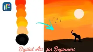 Digital art for beginners | Digital art tutorial in Mobile Phone | Ibispaintx Tutorial