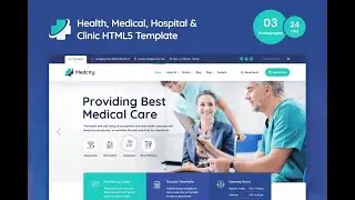 Responsive Hospital Website Design Template Using HTML | CSS - | JavaScript | Step By Step