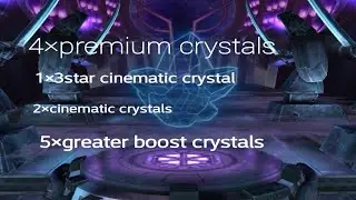 3star cinematic crystal opening and 4 premium hero crystals