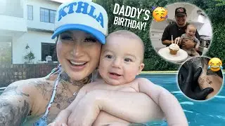 POOL PARTY + TATTOOING HIM FOR HIS BIRTHDAY!!!!!!🤭🎂
