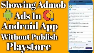 How To Put Admob Ads In Android App Through Mobile || Admob Ads