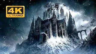 Fondo de pantalla del castillo de Drácula en 4k con sonido de ventisca - Dracula Castle 4k Wallpaper