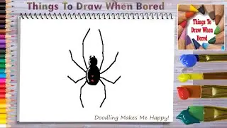 How To Draw A Black Widow Spider ( How To Draw A Black Widow Spider Easy )