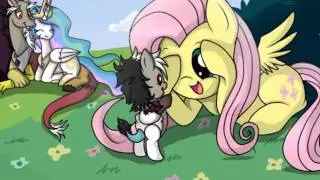 Mlp Discord and clestia and thier kids