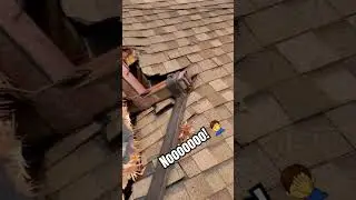 Not a good day. 😬. #roofershelper #roof #roofer #roofing #fail