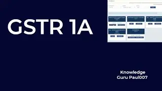 GSTR1A I How to file GSTR 1A I  gstr1a new option I gstr1a kiya hai I gstr filing I gstr1 amendment