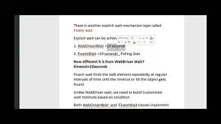 synchronization in java selenium : fluent wait