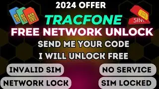 Invalid sim || Network lock || TracFone Network unlock Free