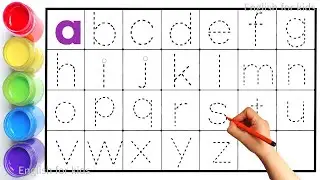 유아와 아이들을 위한 점선 따라 소문자 알파벳 쓰기 모음 | abcd 알파벳 쓰기 | alphabet song | a to z | English for kids