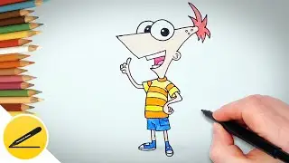 How To Draw Phineas from Phineas and Ferb step by step