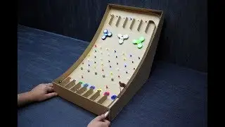 How to make a game with a ball from cardboard Desktop Game from Cardboard