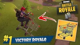 *NEW* Shopping Cart & Awesome Win! (Fortnite Battle Royale)