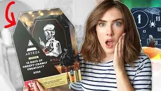 I Tried a $50 ART Calendar for HALLOWEEN?! *supplies behind every door*
