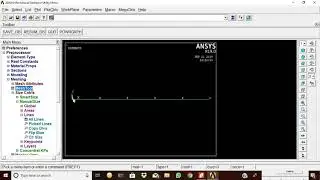 ANSYS : Mode Frequency Analysis of a cantilever beam